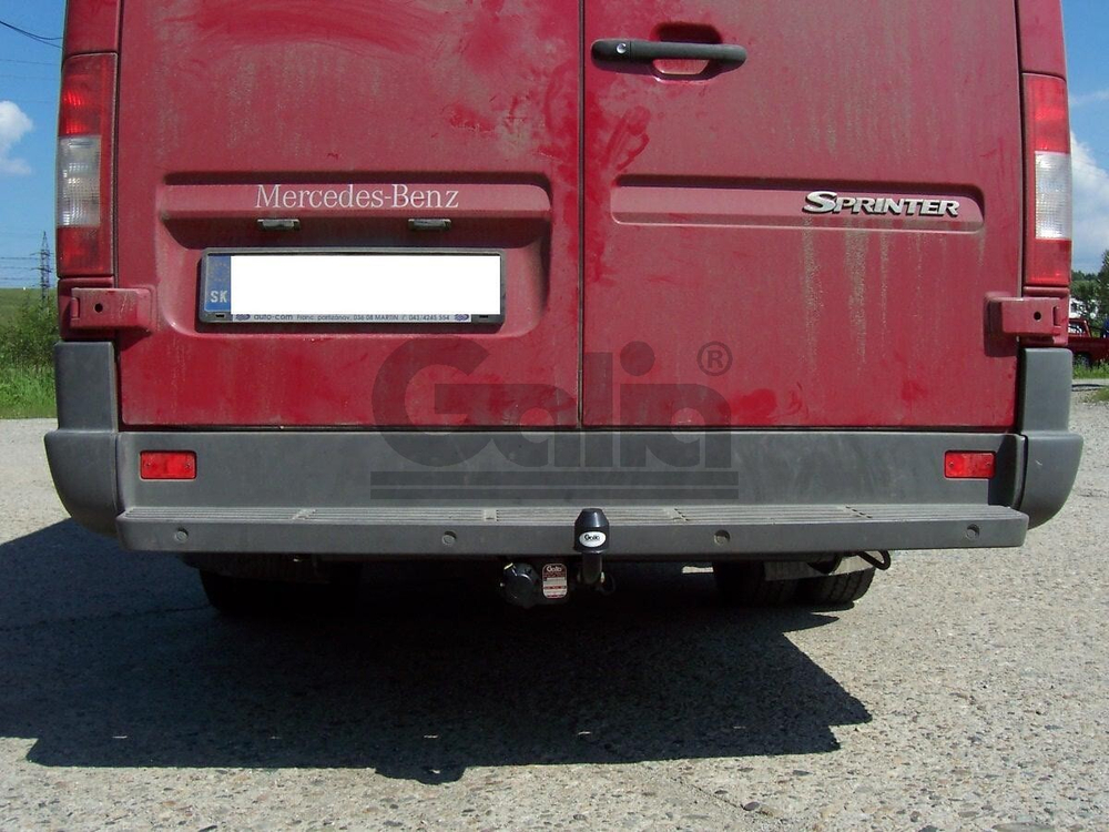 Оцинкованный фаркоп на Mercedes Sprinter Classic 2013- со ступенькой, Mercedes Sprinter 1995-2006, Volkswagen LT 1995-2006 со ступенькой (без электрики), Galia M035C