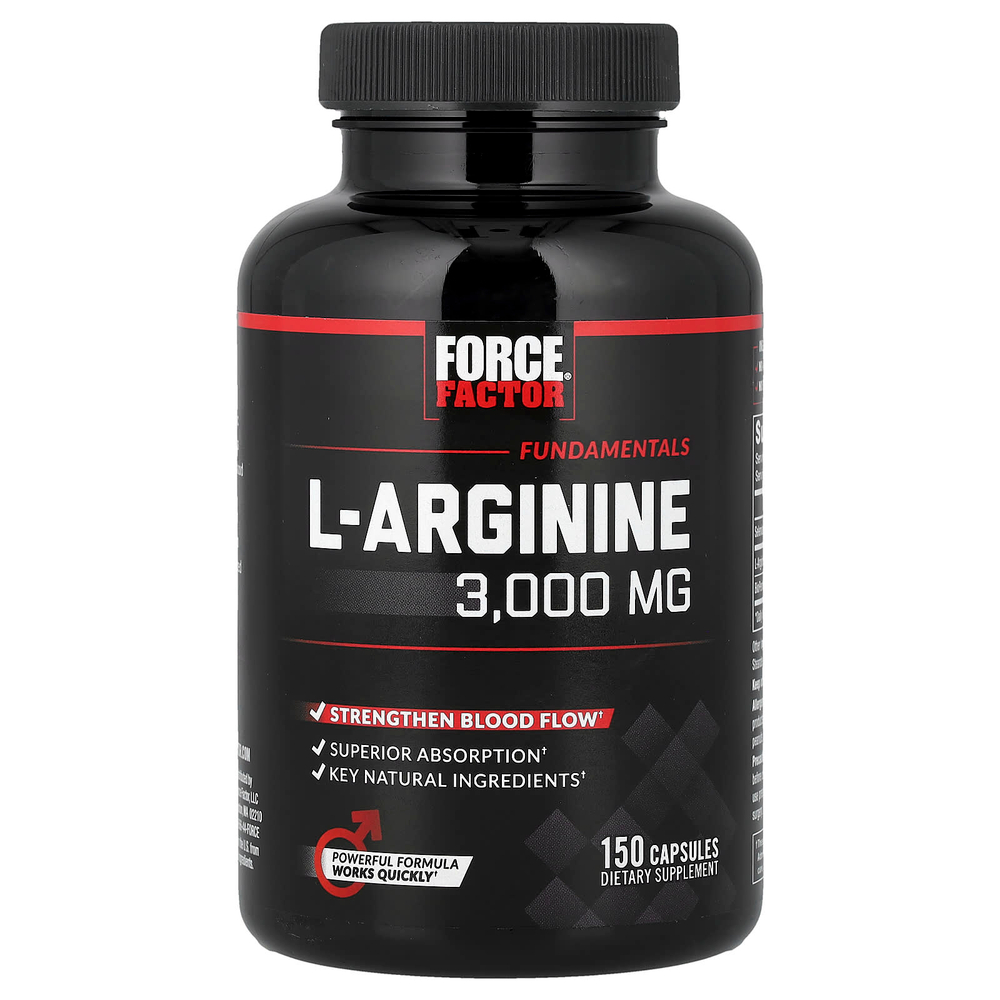 Force Factor, L-аргинин, 150 капсул
