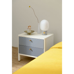 Тумба прикроватная LATITUDE Saga, Hordur, 55х40х50 см, белая