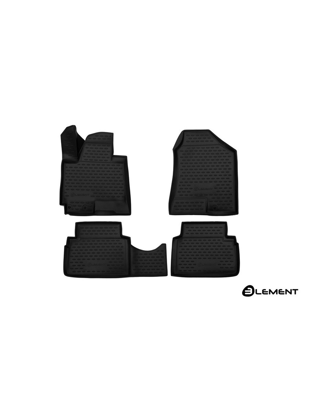 Коврики в салон для Jac S5, 2017-, 4 шт. (полиуретан) ELEMENT3D10502210