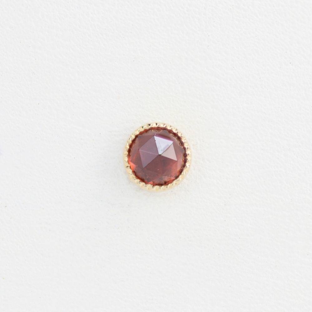 Grisant Cab tops with rose cut stone