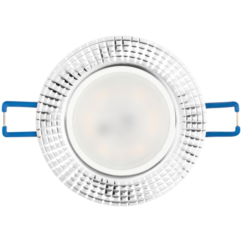 Светильник встраиваемый алюминиевый ЭРА KL32 AL/SL/1 под лампу MR16 GU5.3 белый | Алюминиевые встраиваемые светильники