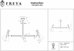 Люстра на штанге Freya Rise FR5169PL-05W