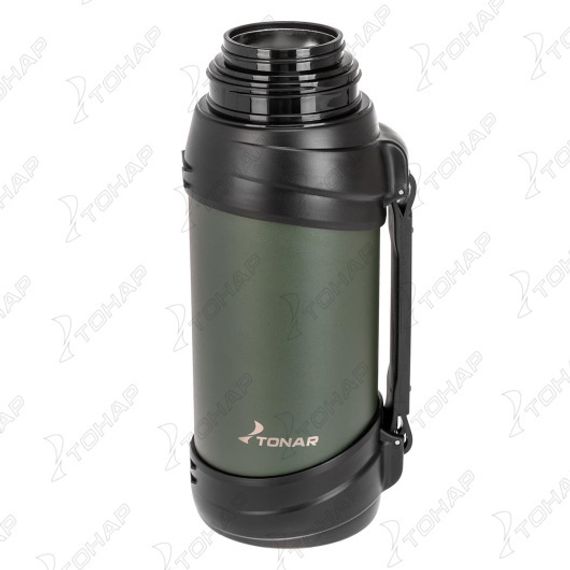 Термос (T-KD-938-2) 2000ML хаки (дополн.пласт.чашка, ручка) TONAR
