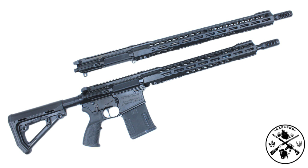 Карабин STM-308 cal. 308 WIN, 16,5" Ceracote Graphite Black с доп стволом 20"