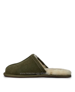 MENS SCUFF SLIPPER - burnt olive