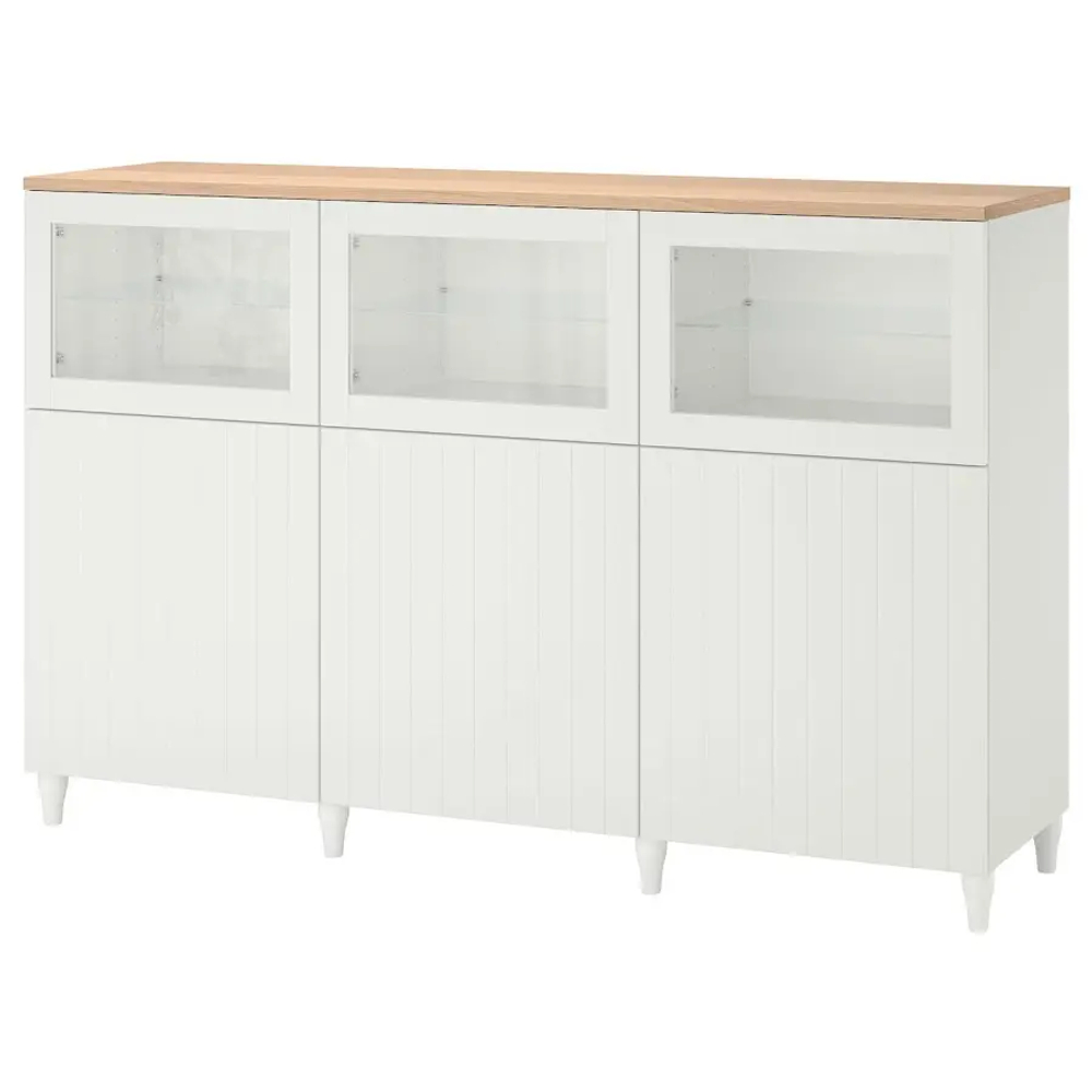 Комбинация для хранения - IKEA BESTÅ/BESTA/БЕСТА/БЕСТО  ИКЕА, 180x42x114 см, белый