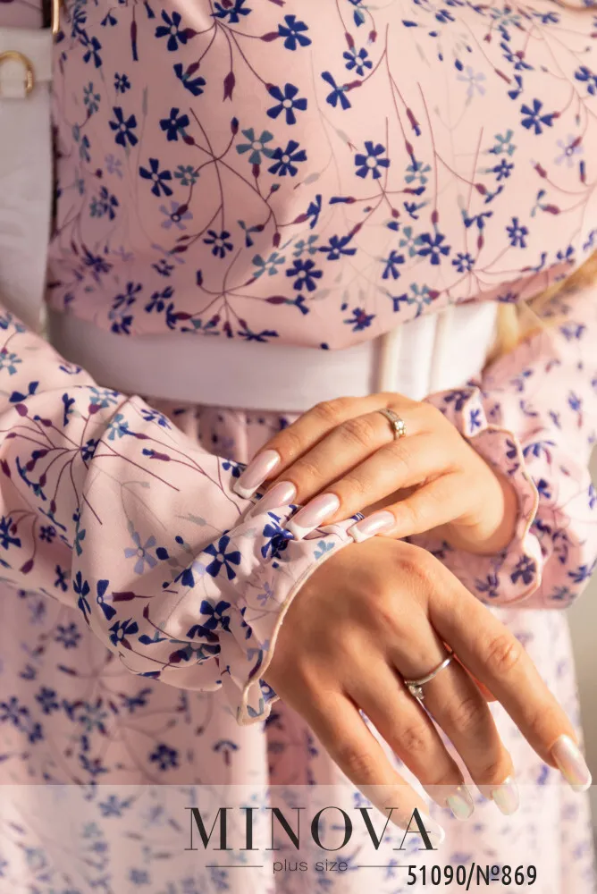 Платье 869-розовый Minova