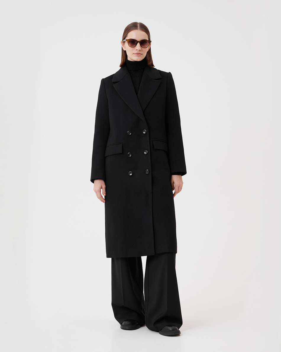 Пальто двубортное