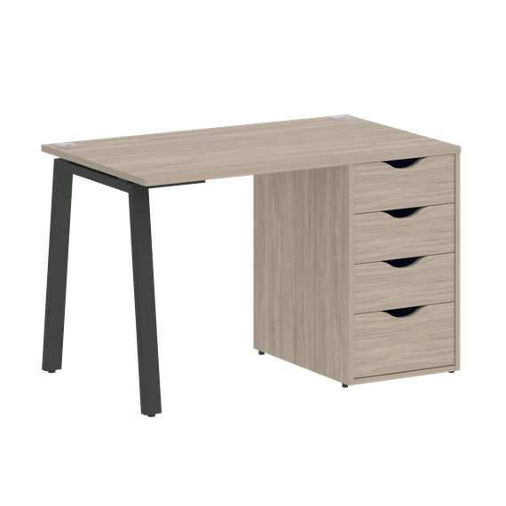 Home Office Стол письменный VR.SP-3-118.4.A Дуб Аттик/Металл Антрацит 1180*720*750