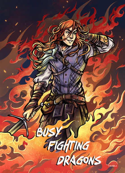 Открытка Разумовский: Busy Fighting Dragons