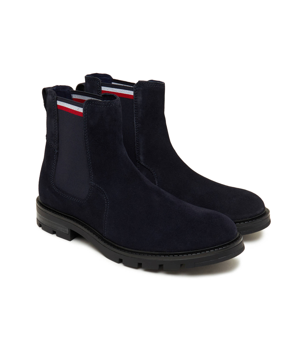 Кожаные челси corpoarte hilfiger suede chelsea Tommy Hilfiger - темно-синий(FM0FM04803)