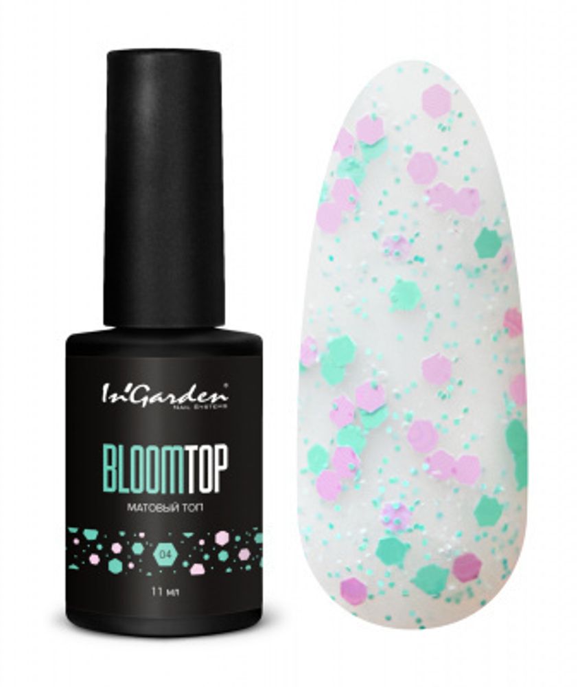 Матовый топ BLOOMTOP №4, 11 мл