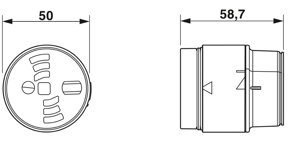 1018740 - PSD-S 50 CE - Соединительный элемент