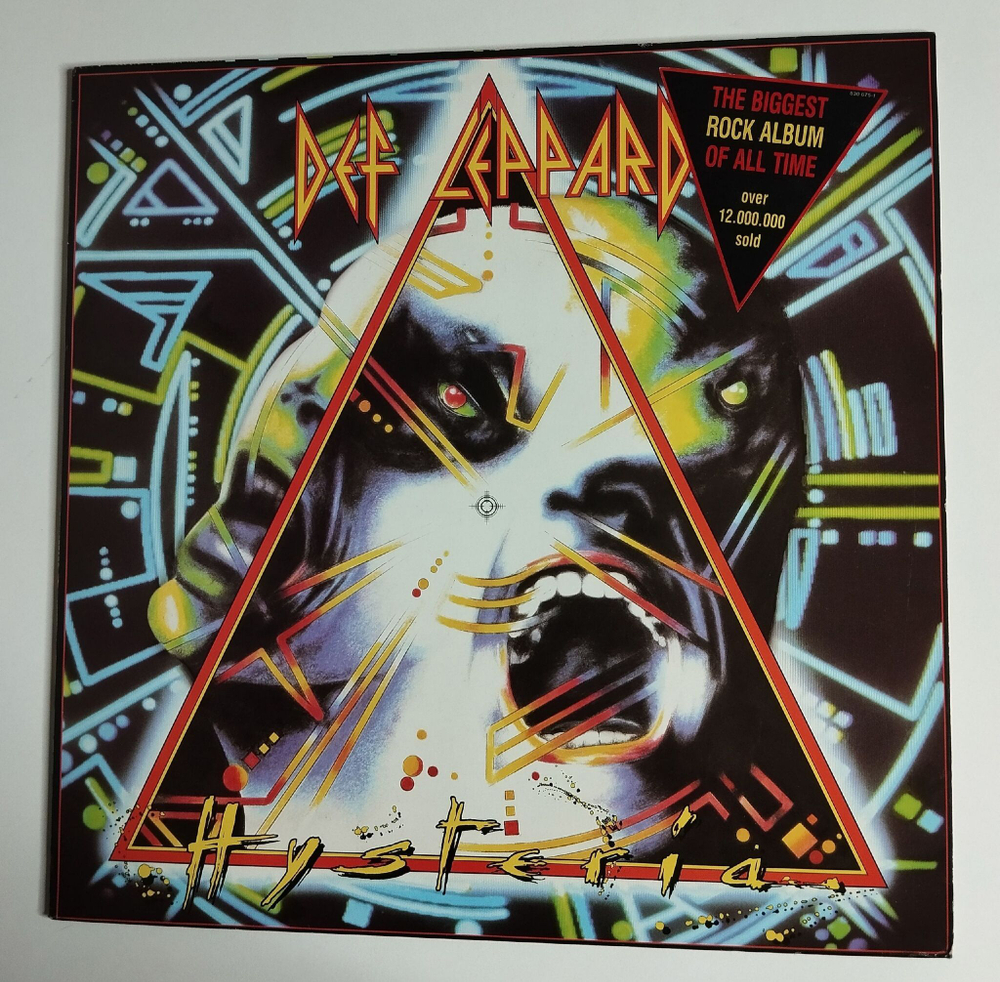 Винтажная виниловая пластинка LP Def Leppard Hysteria (Holland 1987) Pour Some Sugar On Me