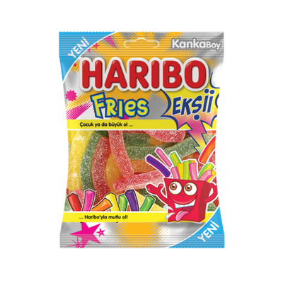 Жареный картофель с кислым сахаром, 70 г (5 штук) - HARIBO