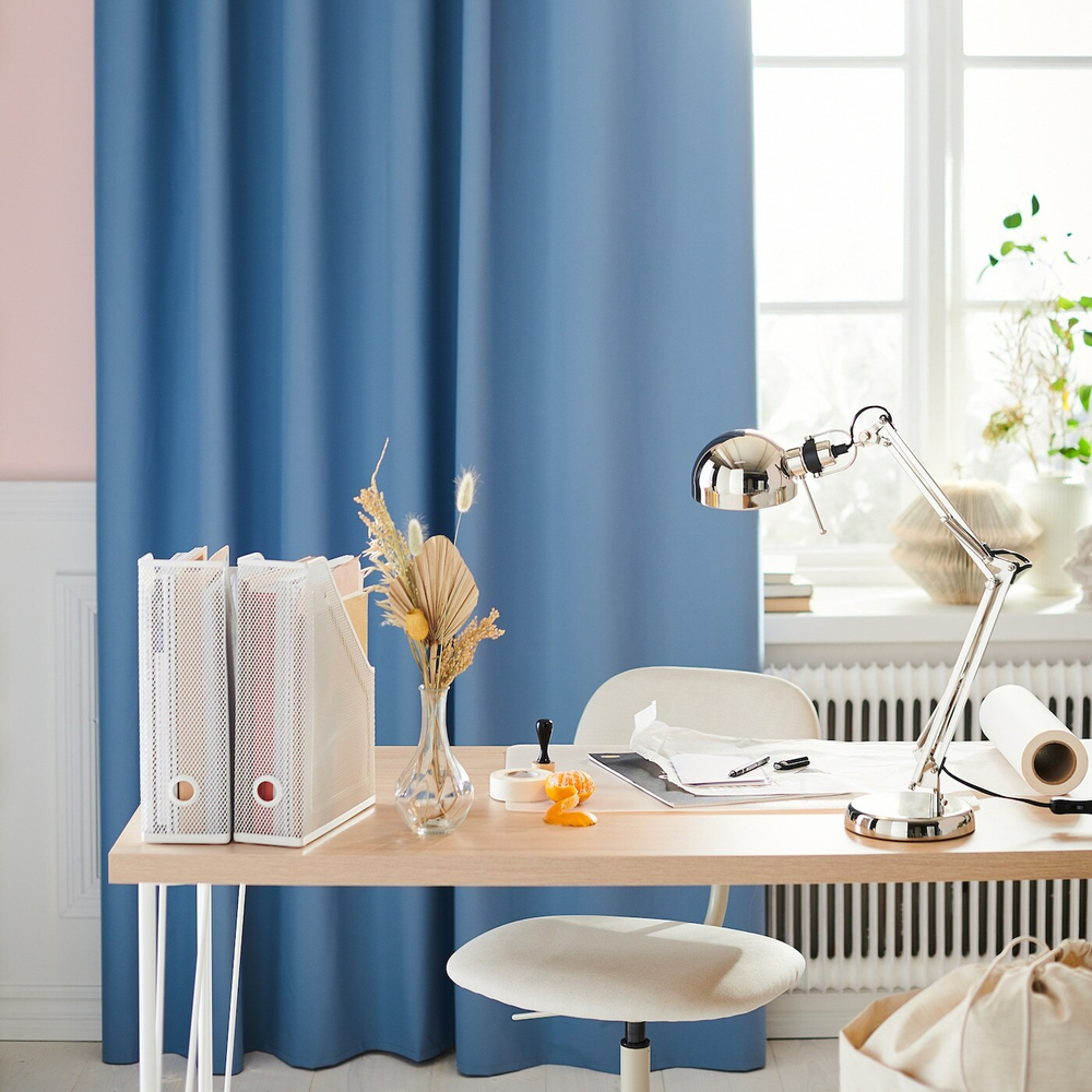 IKEA FORSÅ  (ИКЕА ФОРСÅ)  -  Настольная лампа, никелированная
