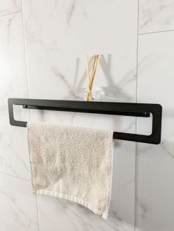 Держатель для полотенец MetaDec Qadrate 50см черный