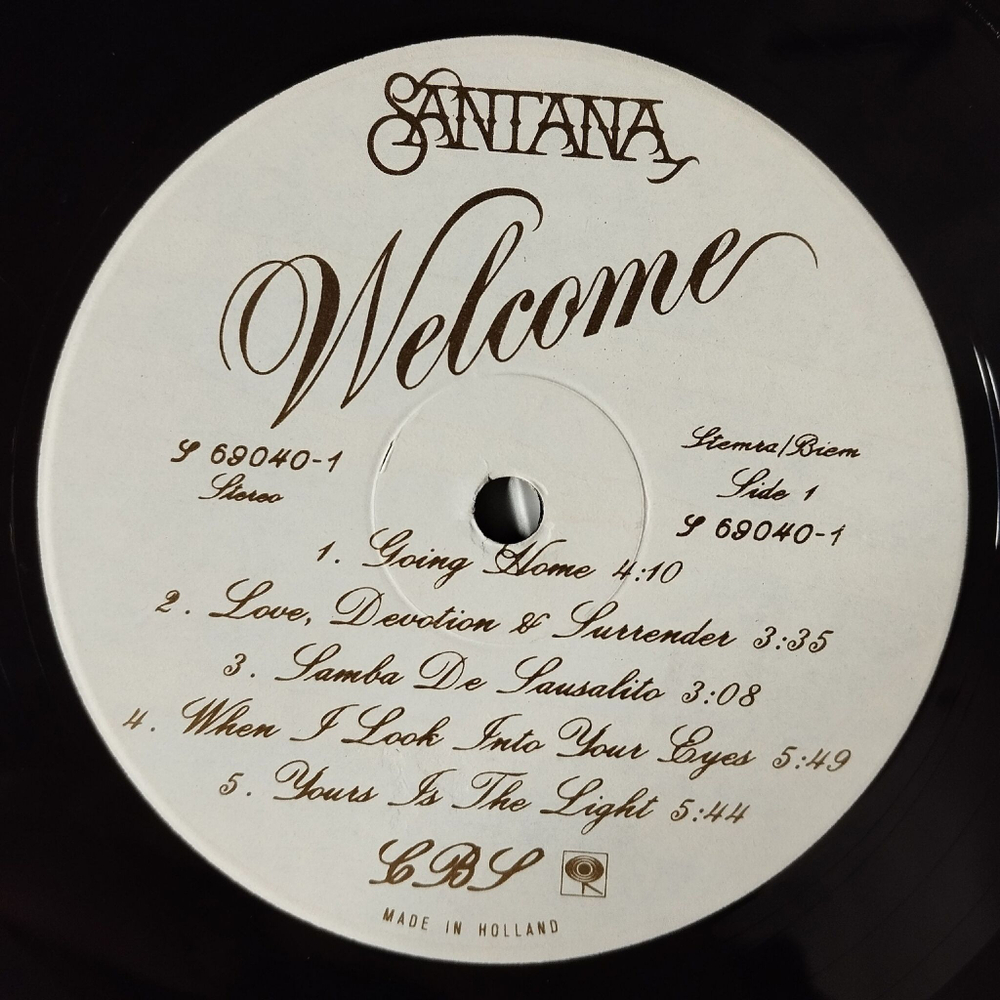 Винтажная виниловая пластинка LP Santana Welcome (Holland 1973)
