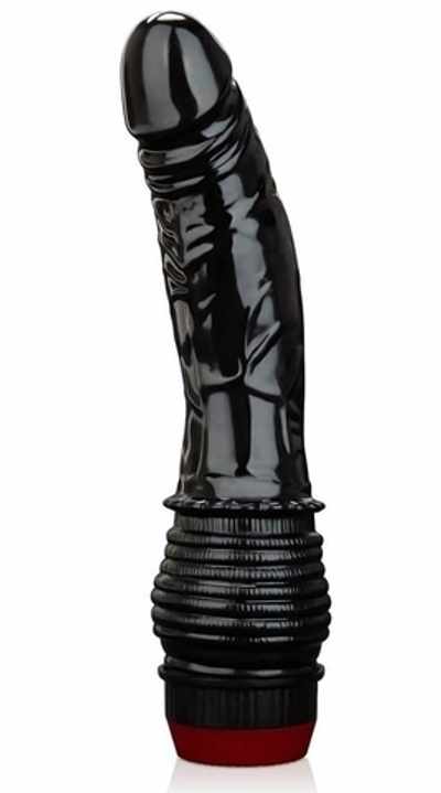 Черный анальный вибратор 4.75 Vibrating Anal Dildo (Цвет: черный)