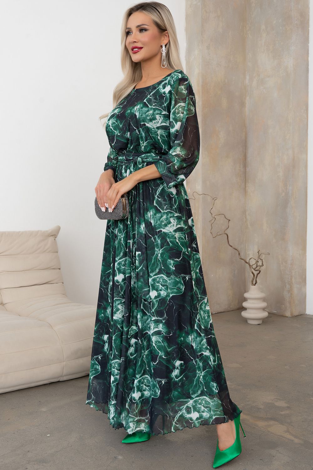 Платье Рафаэлла (малахит) Р11-1233/5 Nikol