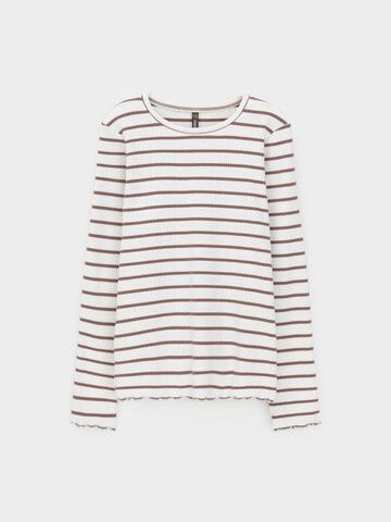 лонгслив  для девочки  КР 302820/сахар,капучино,полоска к633