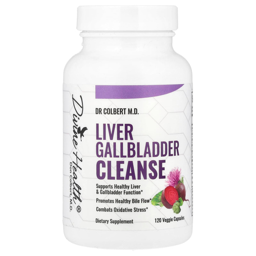 Divine Health, Д-р Кольбер Liver Gallbladder Cleanse, 120 растительных капсул