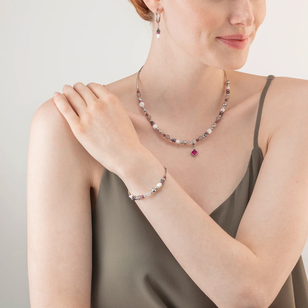 Колье Coeur de Lion Pink 4544/10-0400