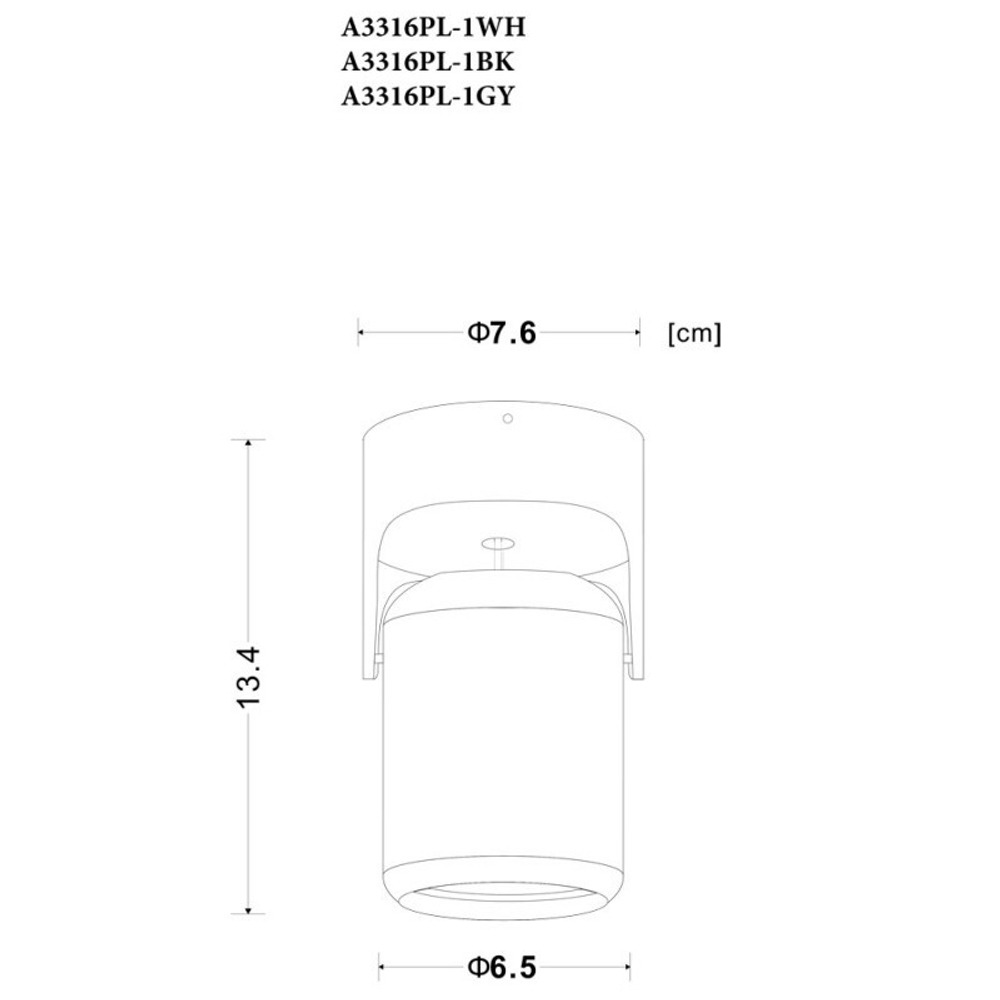 Спот Arte Lamp A3316PL-1BK