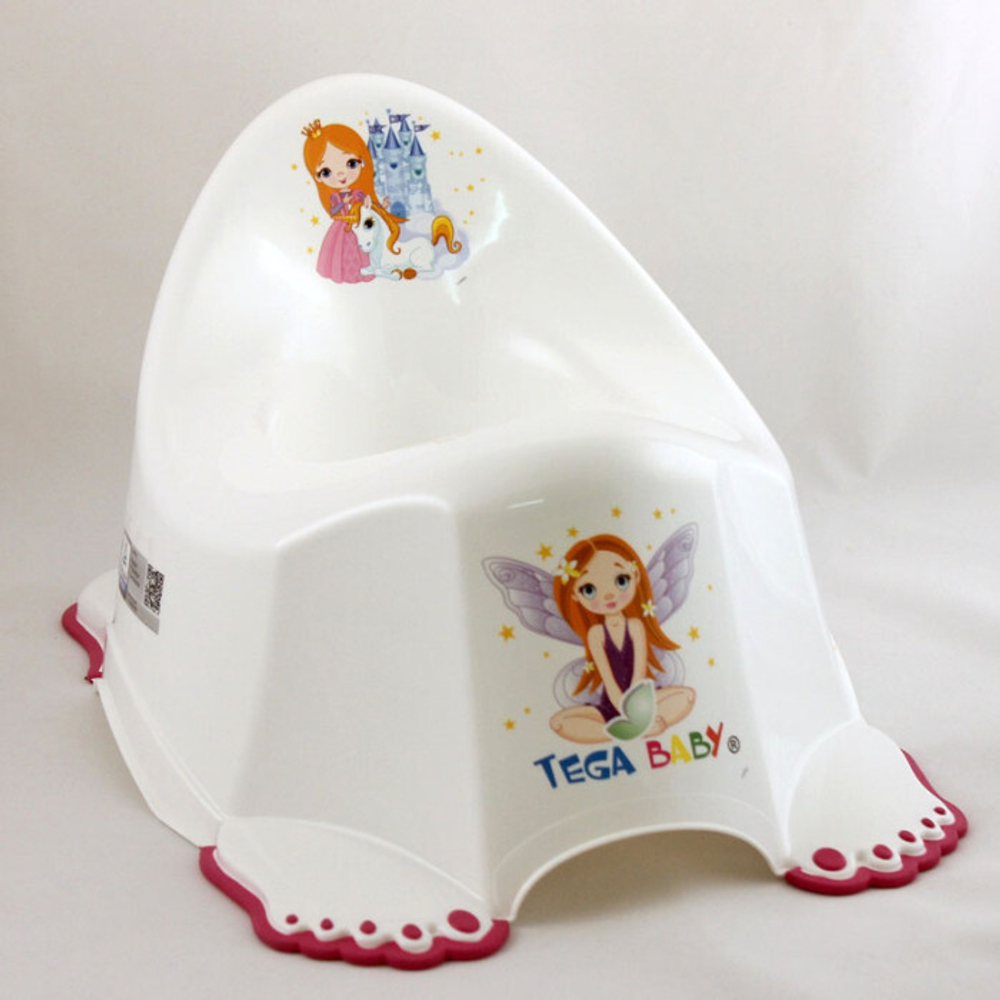 Горшок детский нескользящий "Принцесса" розовый