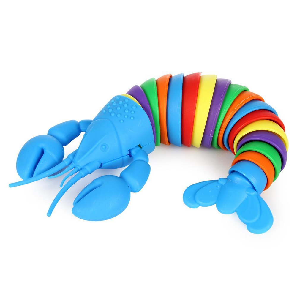 Змейка "Рак" 23 см, 6 цветов, пакет с-40863