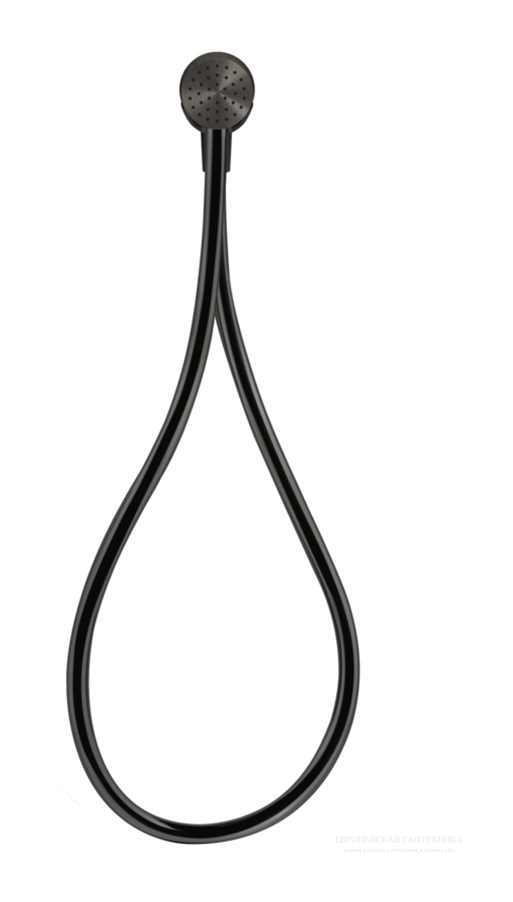 Ручной душ Gessi HI-FI, настенный, держатель, магнитный, цвет Black Metal Brushed PVD