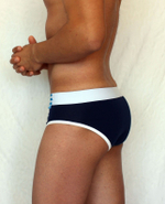 Темно-синие мужские трусы-брифы Boefje (Размер: XL) (Цвет: темно-синий)