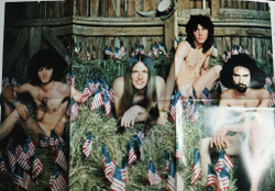 Винтажная виниловая пластинка LP Grand Funk Were An American Band (Japan 1973) (No Obi) (Gold Vinyl) (Poster)