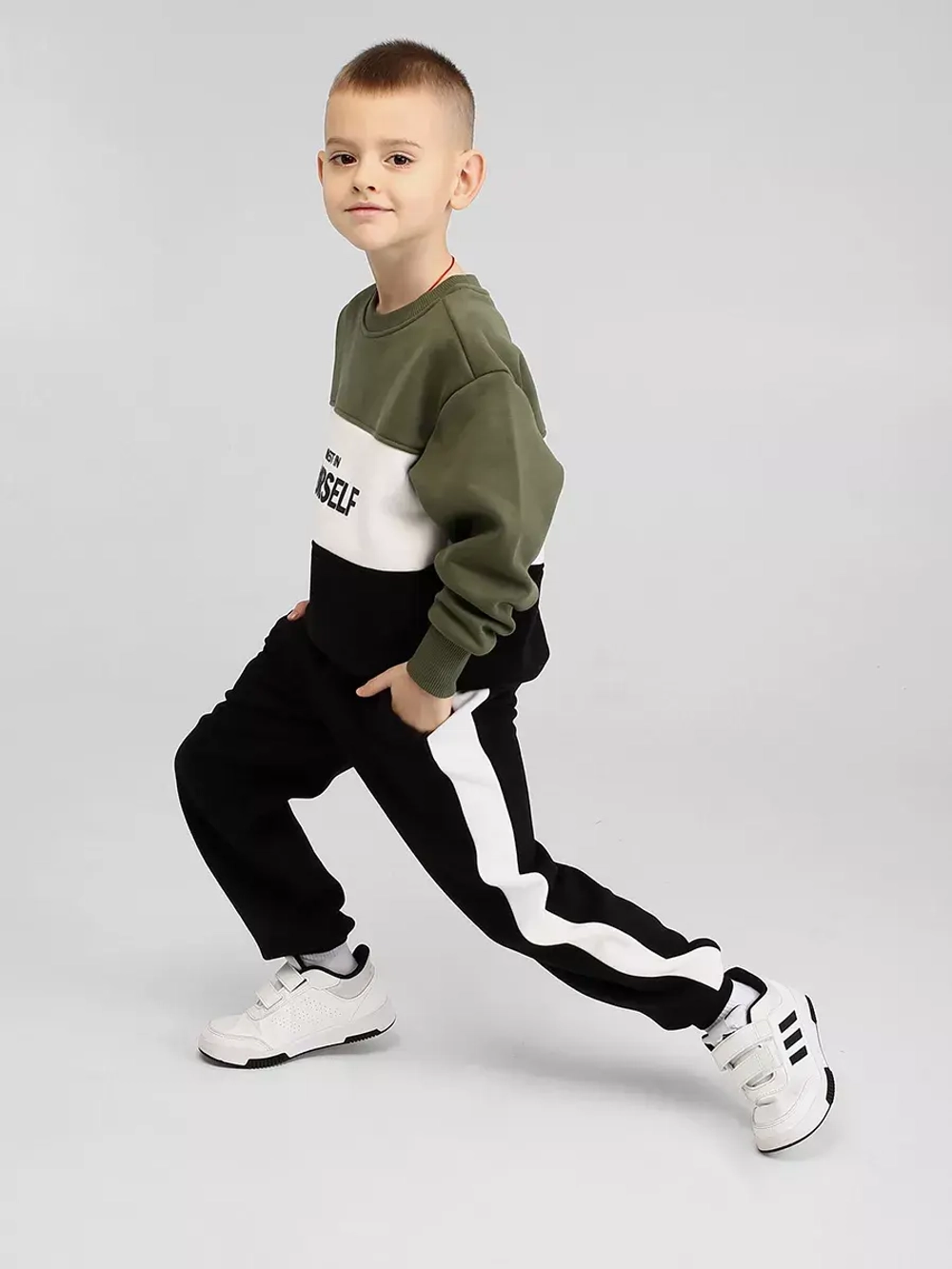 Спортивный костюм детский теплый, оверсайз