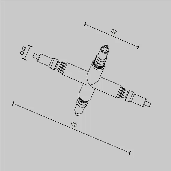 Комплектующие для систем освещения с токоведущими элементами Technical CA008TX-B