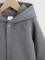 Трикотажная толстовка с капюшоном для малышей Next AB4-656, Темно-серый