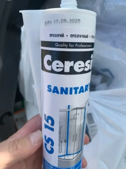 Герметик санитарный силиконовый Ceresit CS15 280мл прозрачный