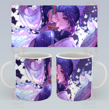 Кружка "Клинок, рассекающий демонов - Шинобу Кочо"