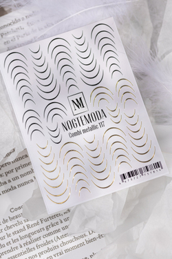 Nogtemoda Наклейки для ногтей Combi Metallic 117