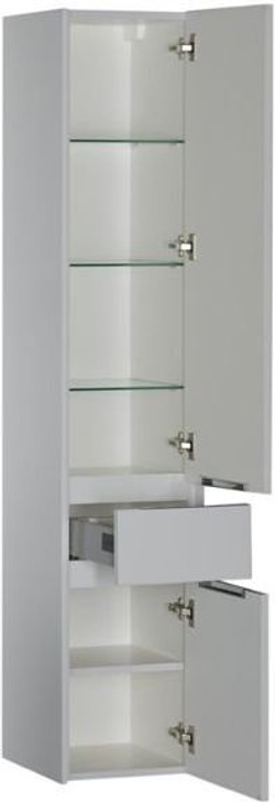 Шкаф-пенал для ванной Aquanet Латина 35 белый