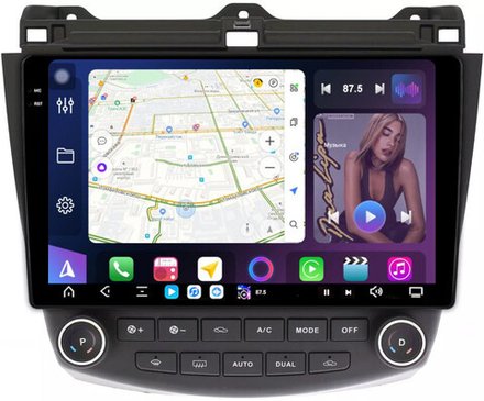 Магнитола для Honda Accord 7 2003-2008 - FarCar XXL3222M монитор 10.36" 2K QLED на Android 13, TS20, 8+256Гб, CarPlay, 4G SIM-слот