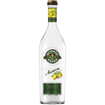 Водка Зеленая Марка Лимон 38 % 0,5 л
