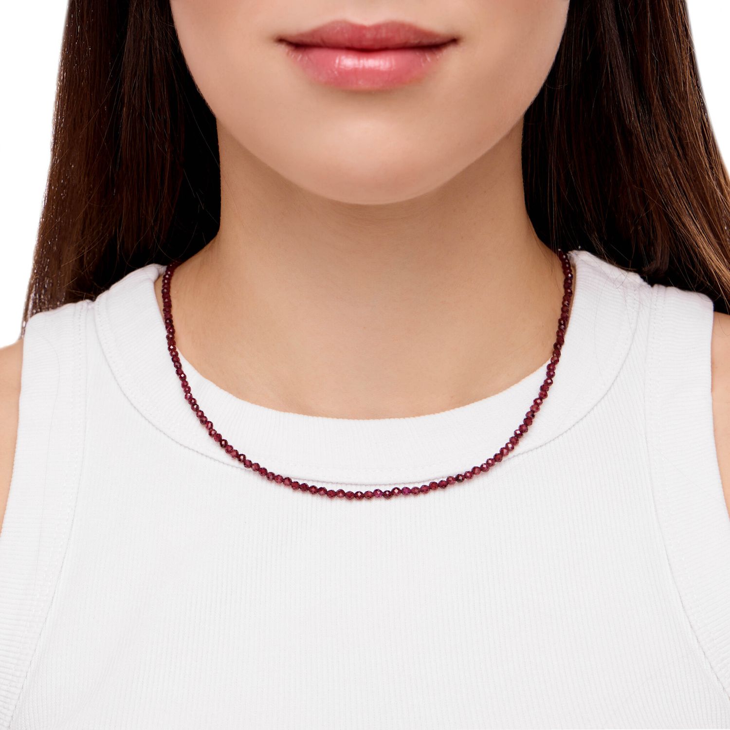 Колье Garnet Tiny Necklace