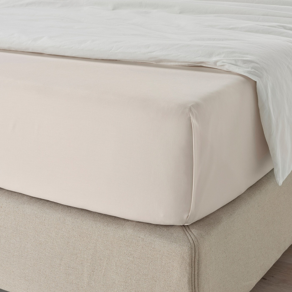 IKEA DVALA  (ИКЕА ДВАЛА)  -  Простыня, бежевая, 150x260 см