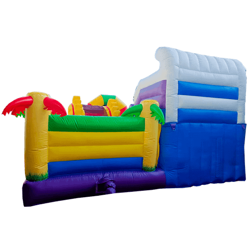 Коммерческий батут "Белый клык 2", размер 6*5*4 м