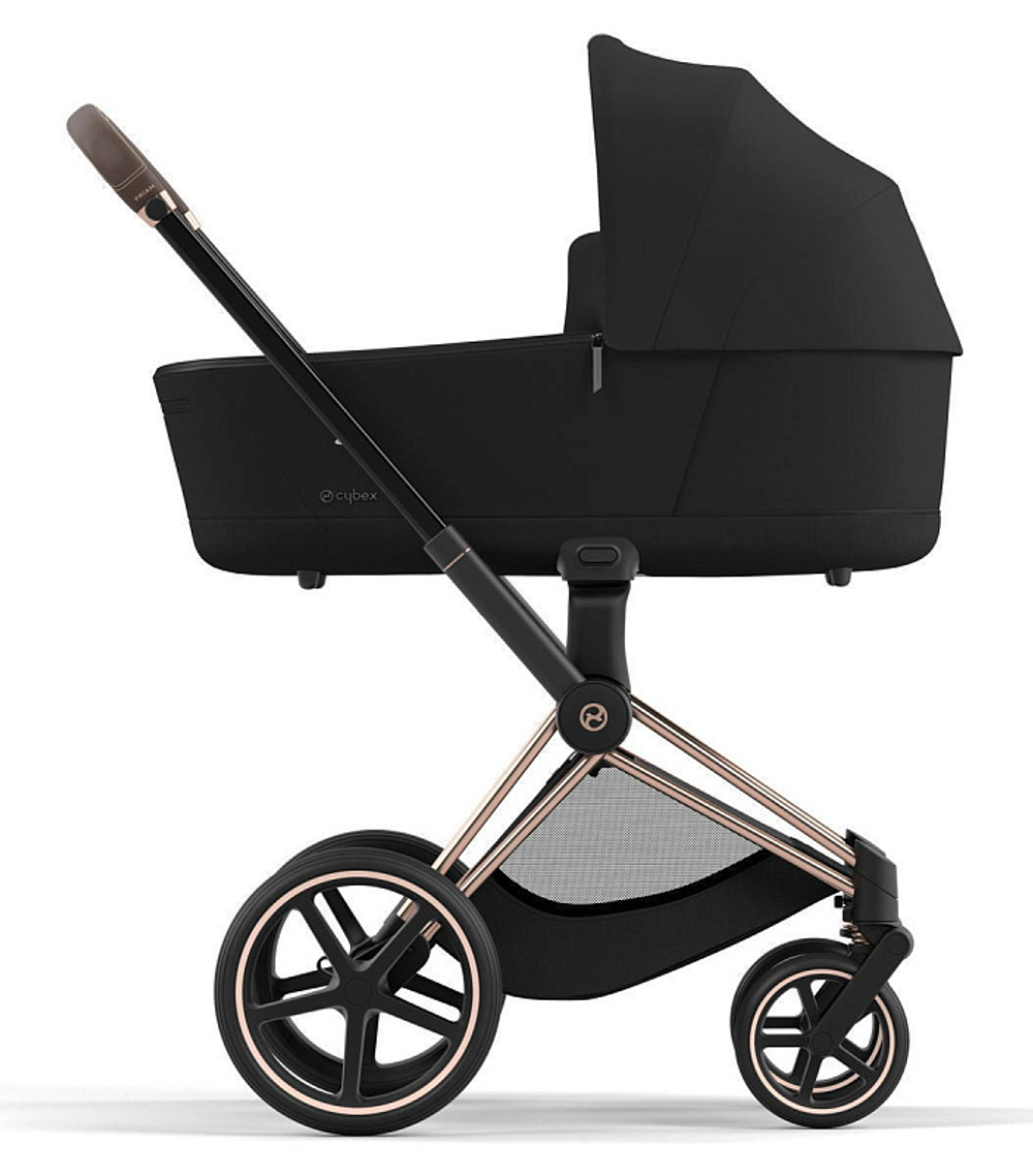 Коляска 3 в 1 Cybex Priam IV Rosegold и автокресло Cloud G i-Size Moon Black Plus Sepia Black