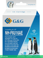 Картридж G&G GG-F6U16AE голубой