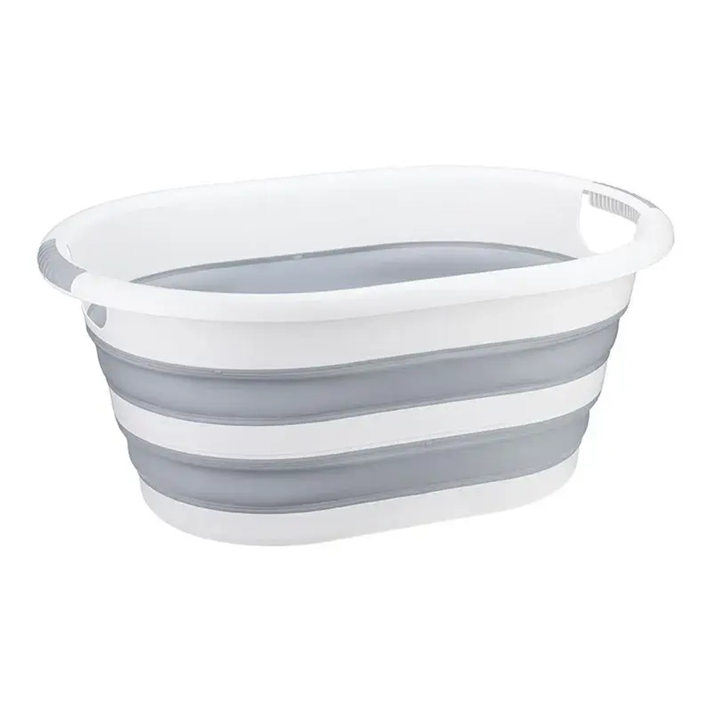 Таз ФЛЕКС овальный 17,5л складной Смоки