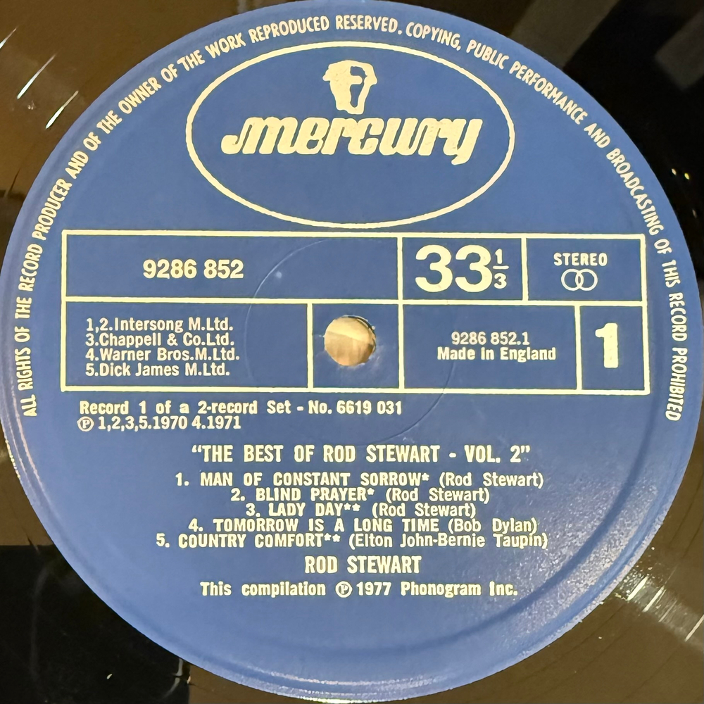 Rod Stewart ‎– The Best Of Rod Stewart Vol. 2 2LP (Англия 1977г.)